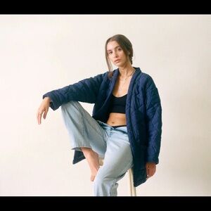 ASOM Black Currant Duvet sweater jacket